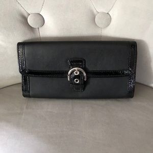 Coach large black wallet